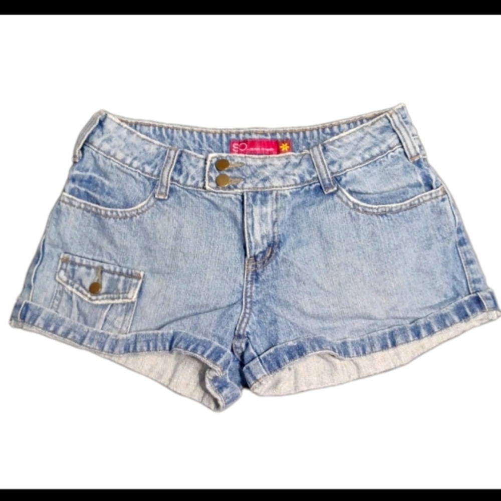 SO Women's Light Blue Denim Shorts